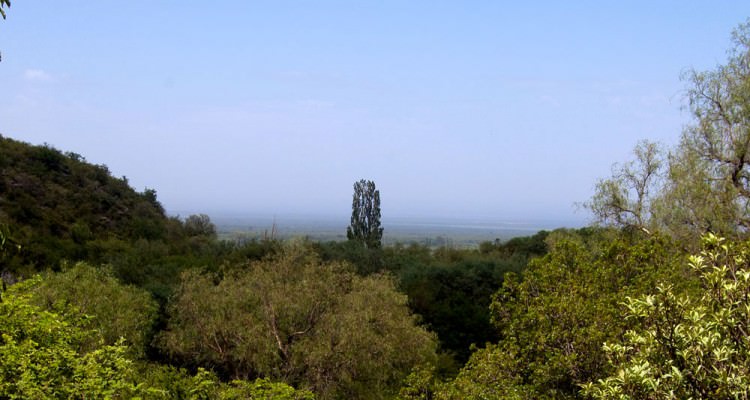 Vista desde el Campo en Traslasierra hacia el valle de  Conlara
